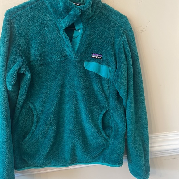 PATAGONIA Re-Tool Snap-T Pullover Fleece Mogul Teal Blue Green - Picture 3 of 4
